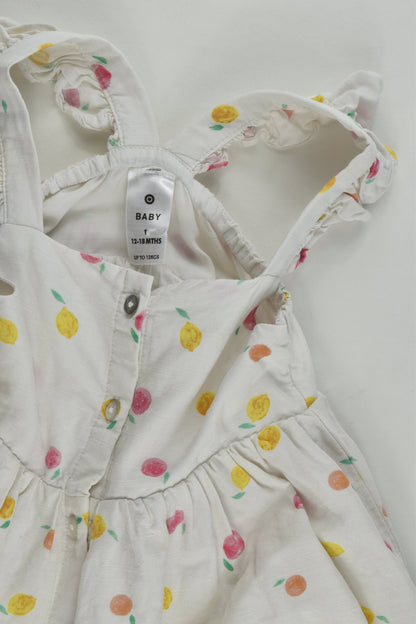 Target Size 1 Linen Blend Fruit Dress