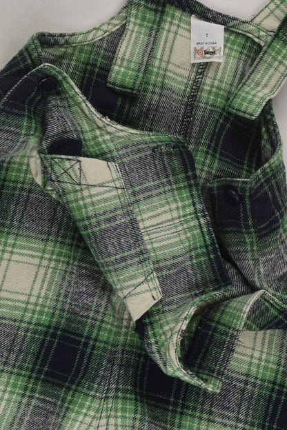 Target Size 1 Older Style Checked Overalls