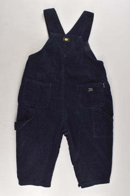 Target Size 1 Older Style Train Cord Overalls
