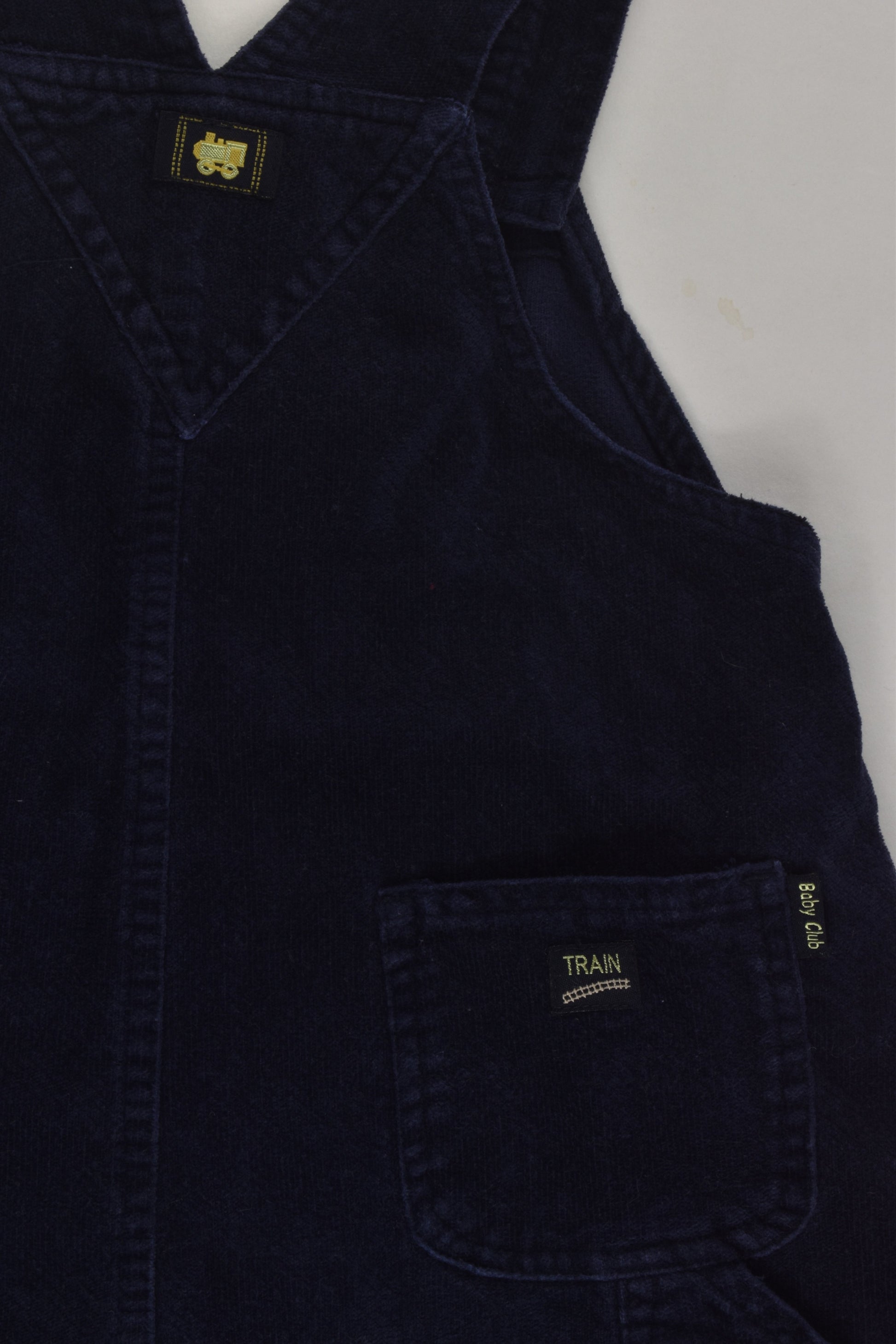 Target Size 1 Older Style Train Cord Overalls