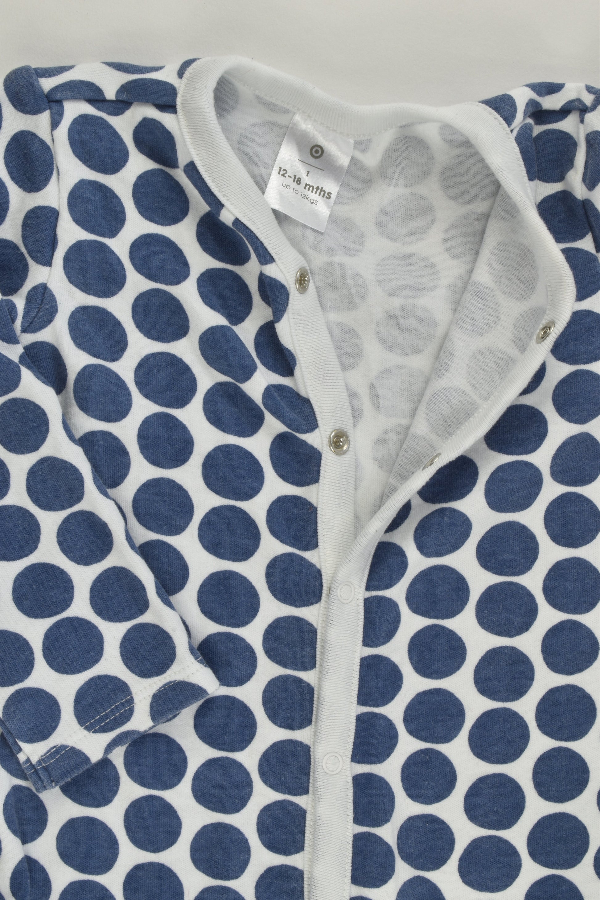 Target Size 1 Polka Dots Romper