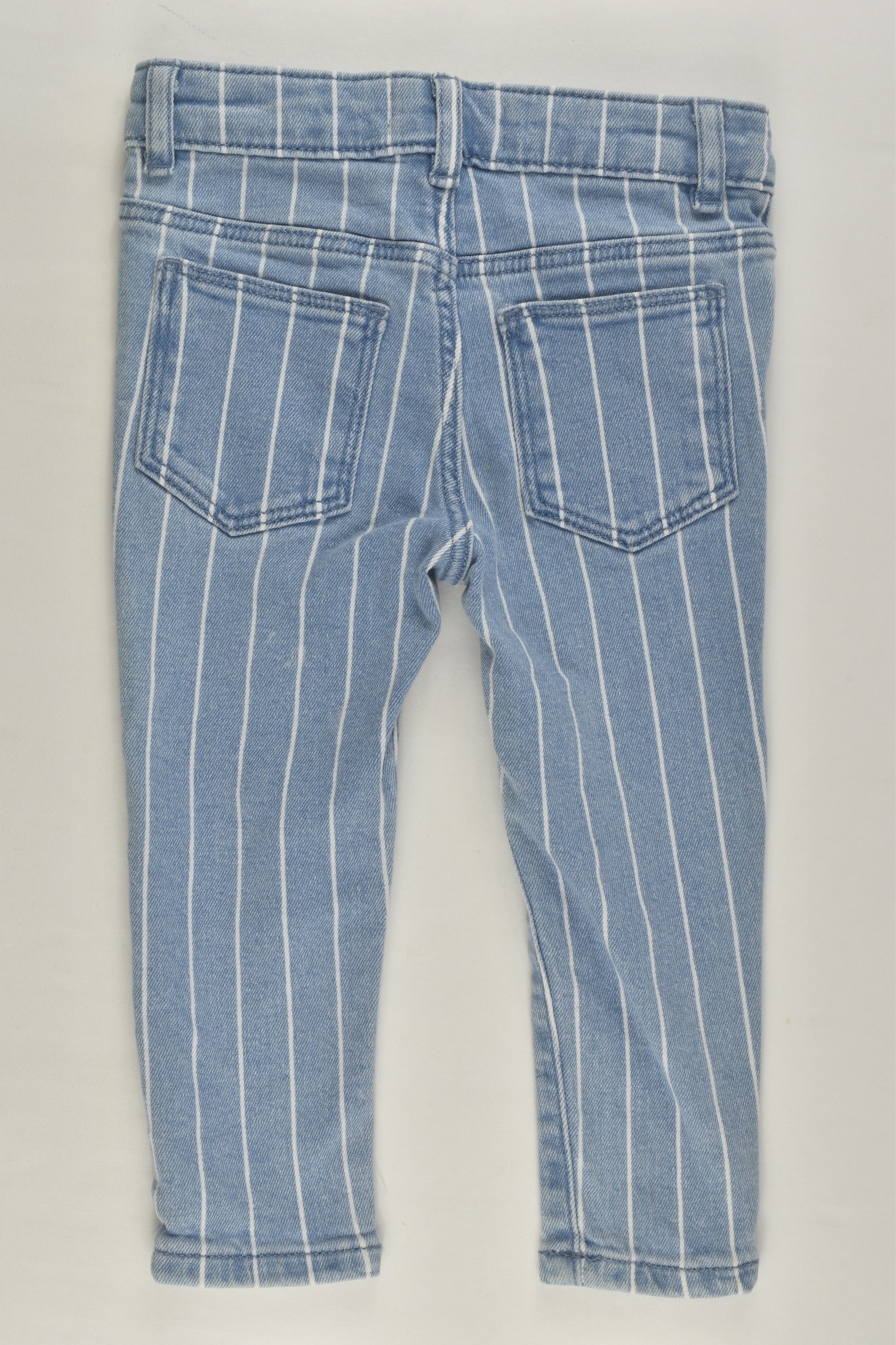 Target Size 1 Striped Stretchy Denim Pants