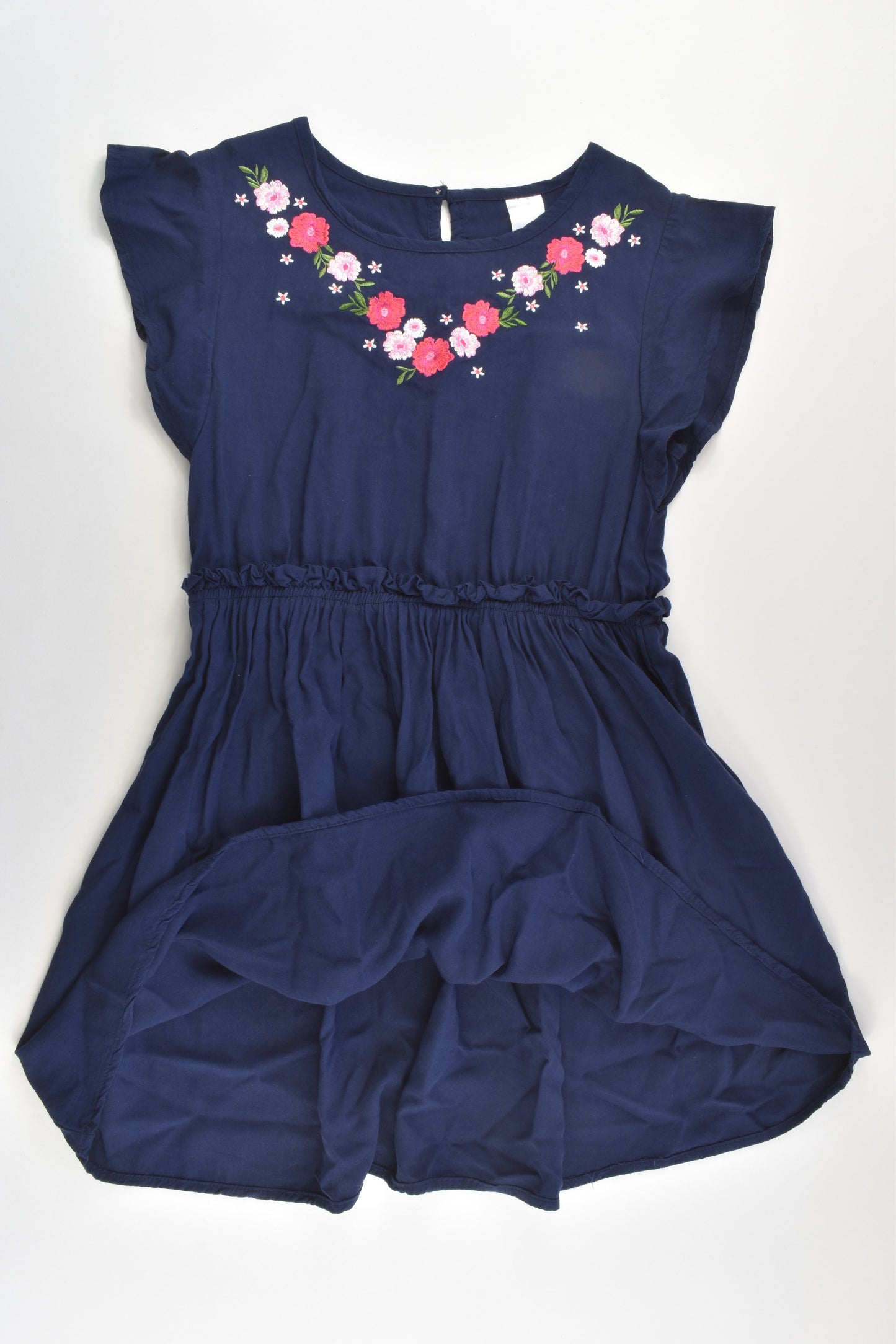 Target Size 10 Viscose Dress with Floral Embroidery