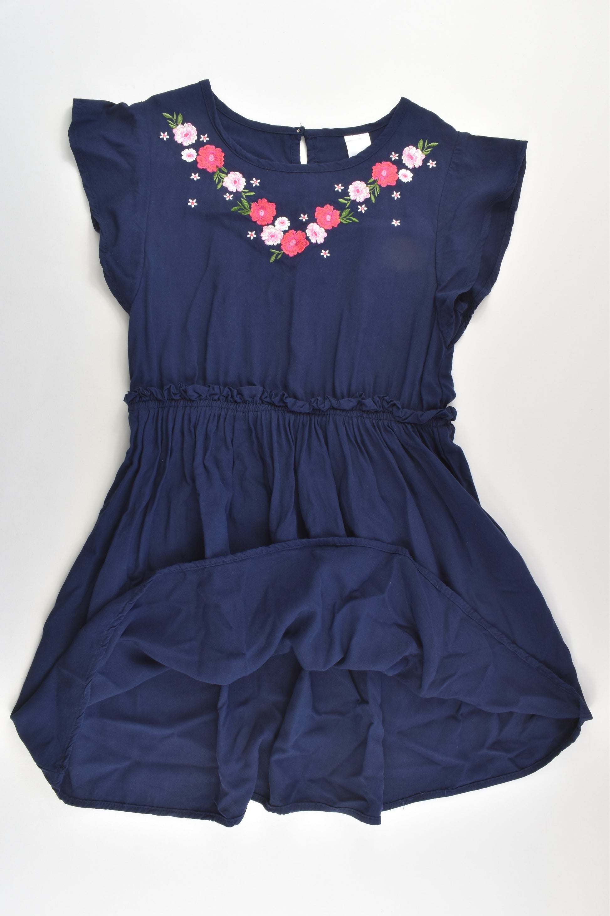 Target Size 10 Viscose Dress with Floral Embroidery