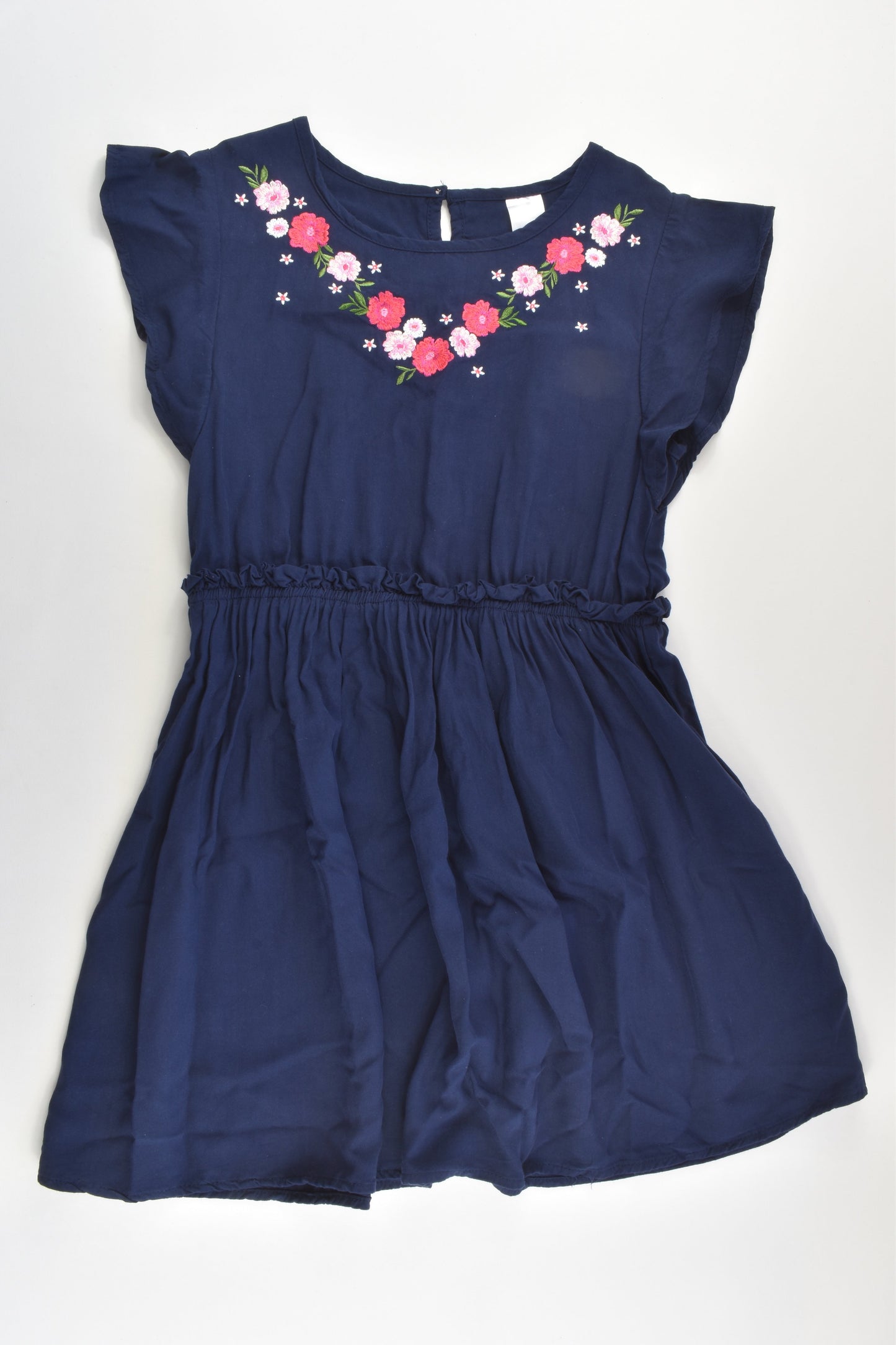Target Size 10 Viscose Dress with Floral Embroidery
