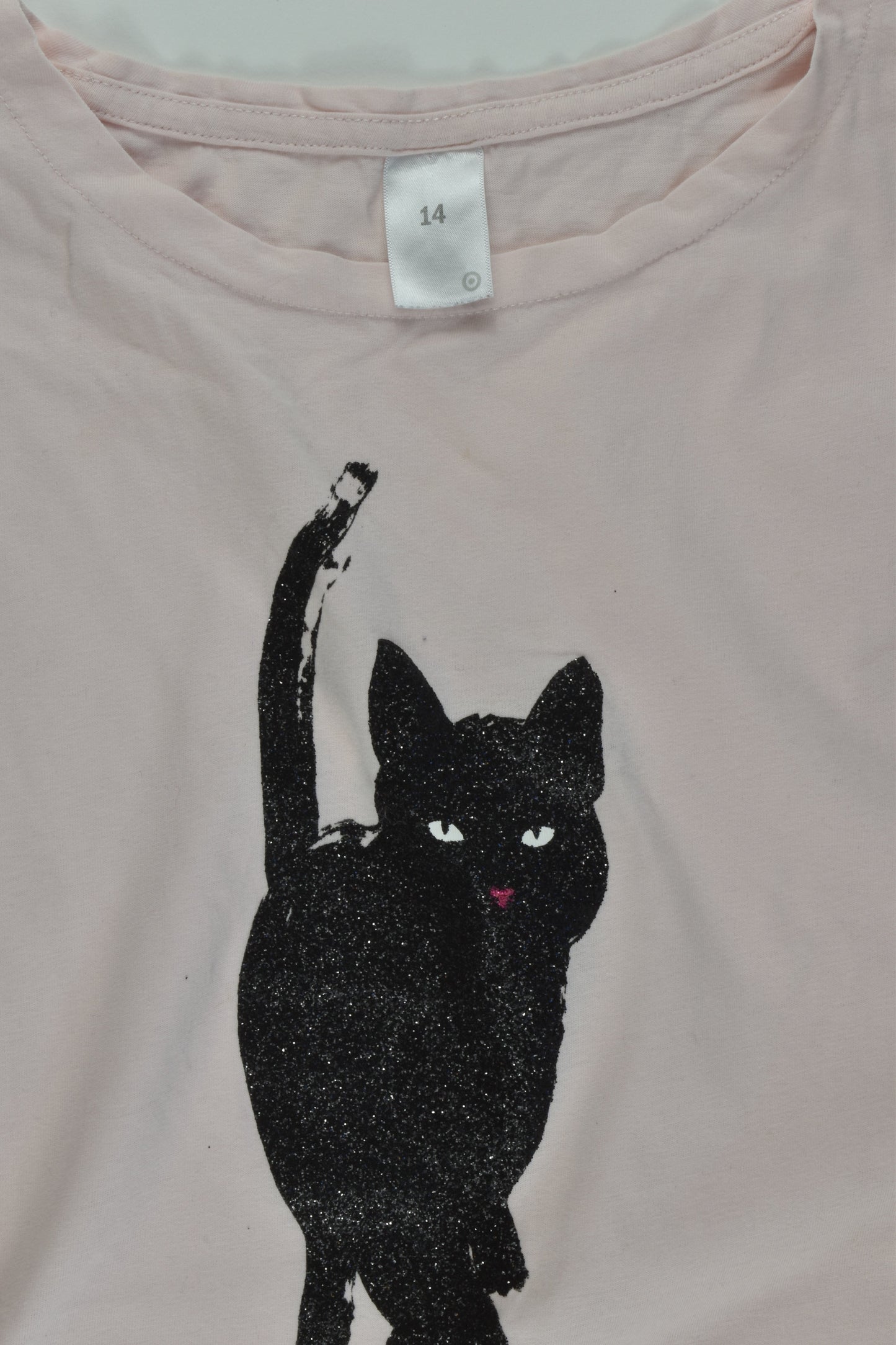 Target Size 14 Cat T-shirt