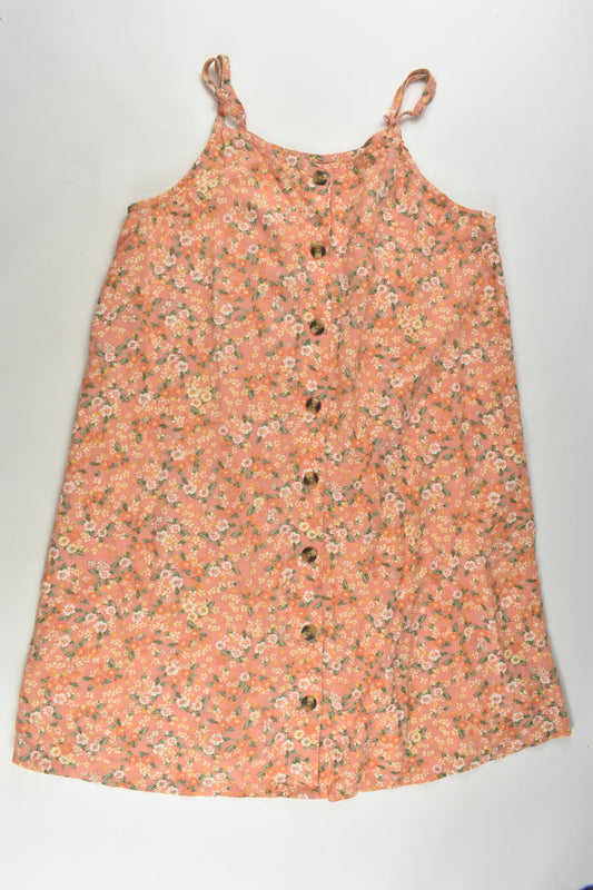 Target Size 14 Linen Blend Floral Dress