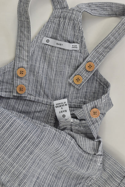 Target Size 2 (18-24 months) Striped Short Overalls