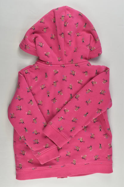 Target Size 2 Busy Bees Hooded Zip Jumper