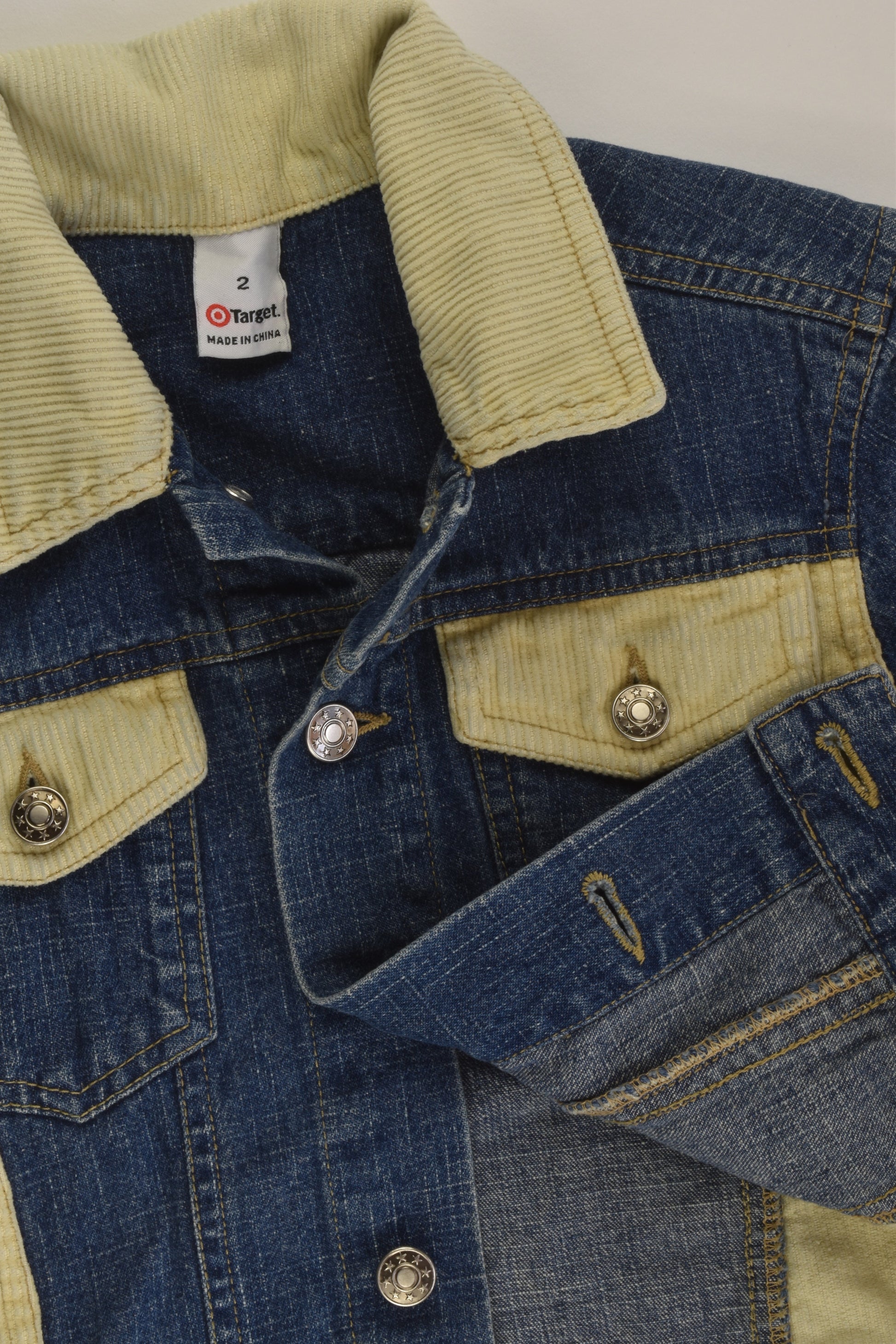 Target Size 2 Denim and Cord Jacket