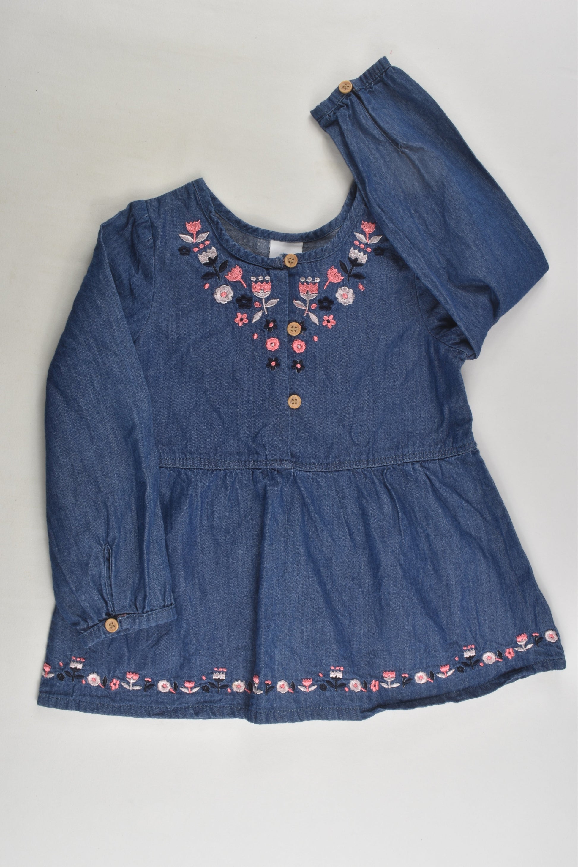 Target Size 2 Embroidery Denim Blouse