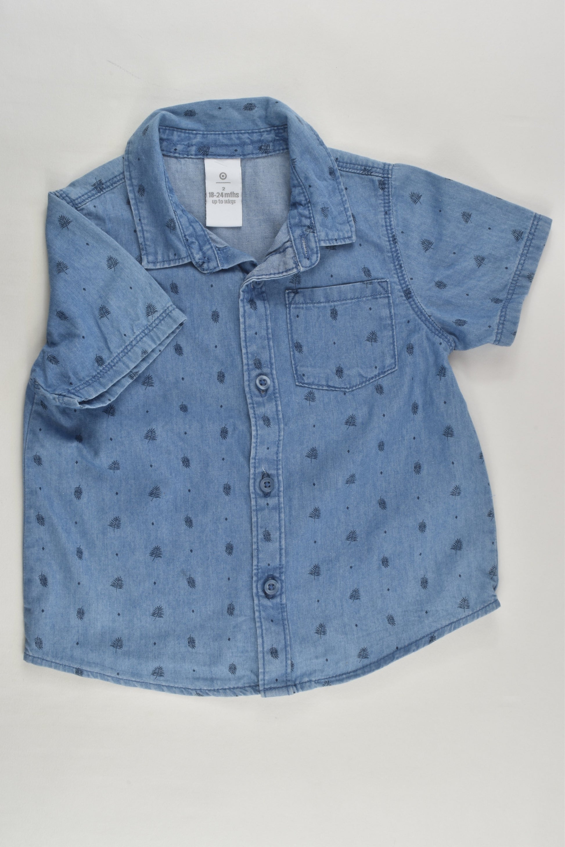 Target Size 2 Feathers Lightweight Denim Shirt