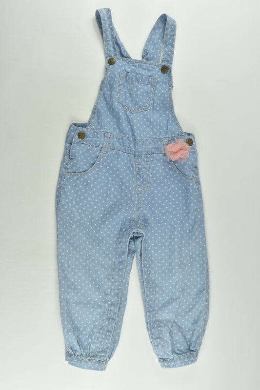 Target Size 2 Lightweight Denim Overalls