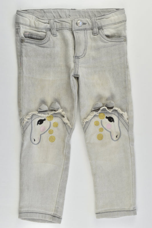 Target Size 2 Stretchy Horse Denim Pants