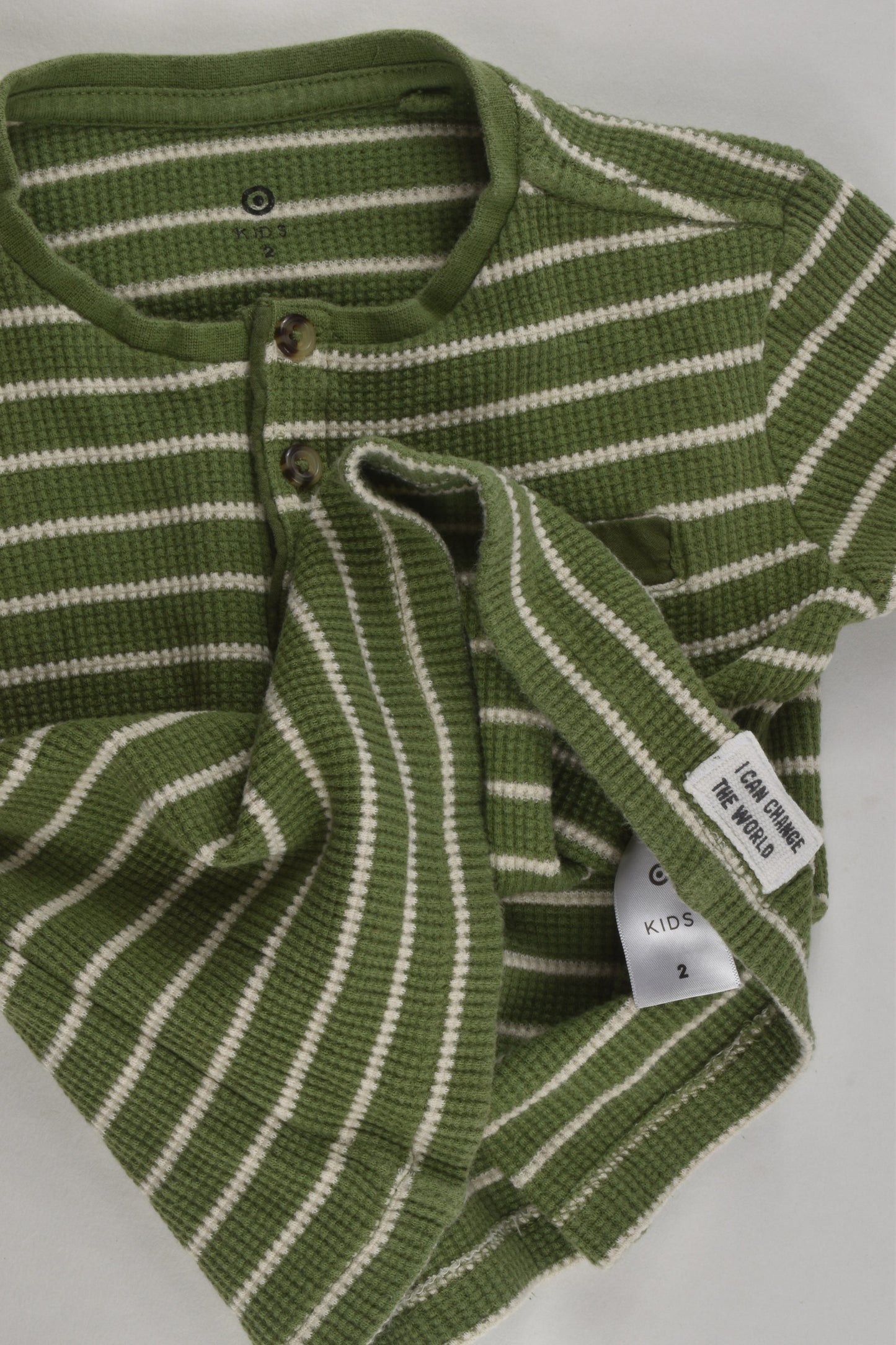 Target Size 2 Striped Waffle Top