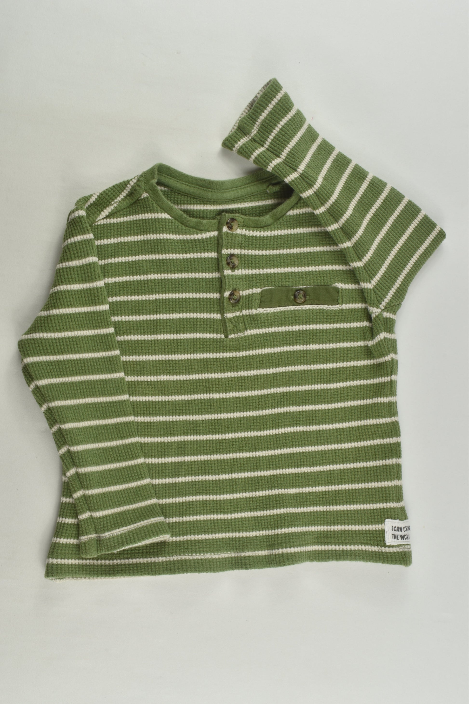 Target Size 2 Striped Waffle Top