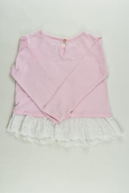 Target Size 3 Lace Swans Top
