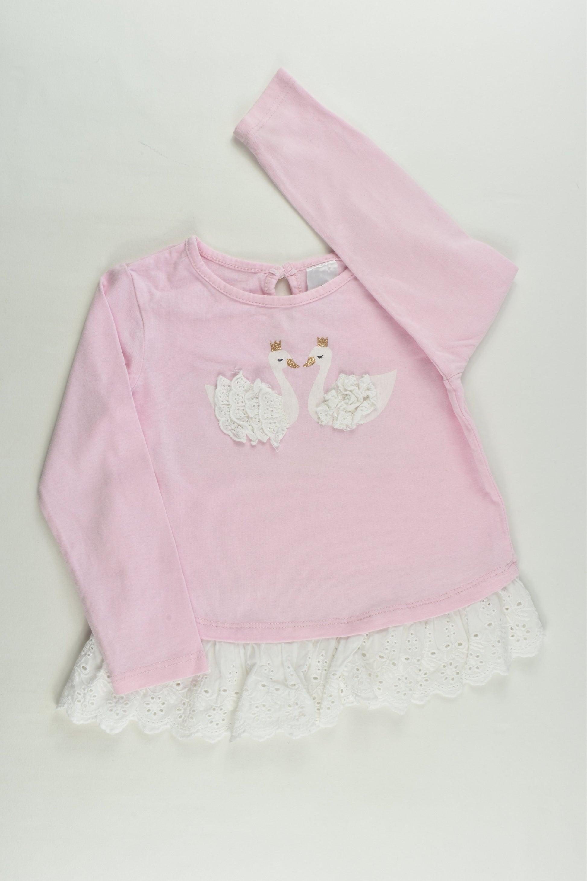 Target Size 3 Lace Swans Top