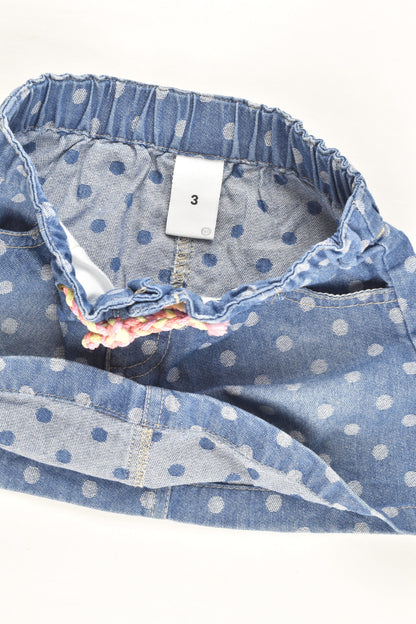 Target Size 3 Polka Dots Denim Skirt