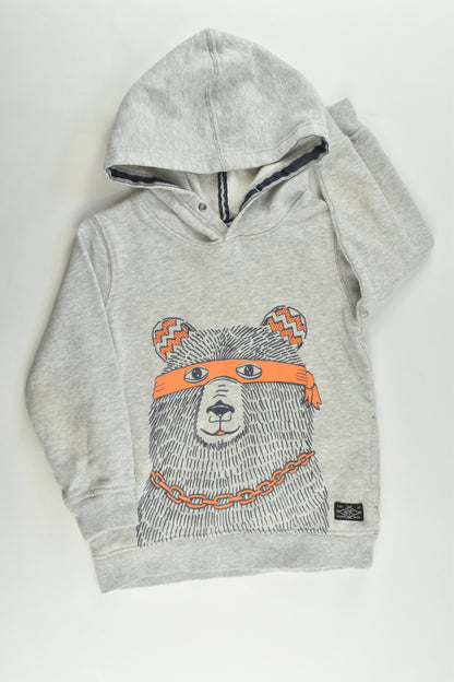 Target Size 4 Bear Hooded Jumper