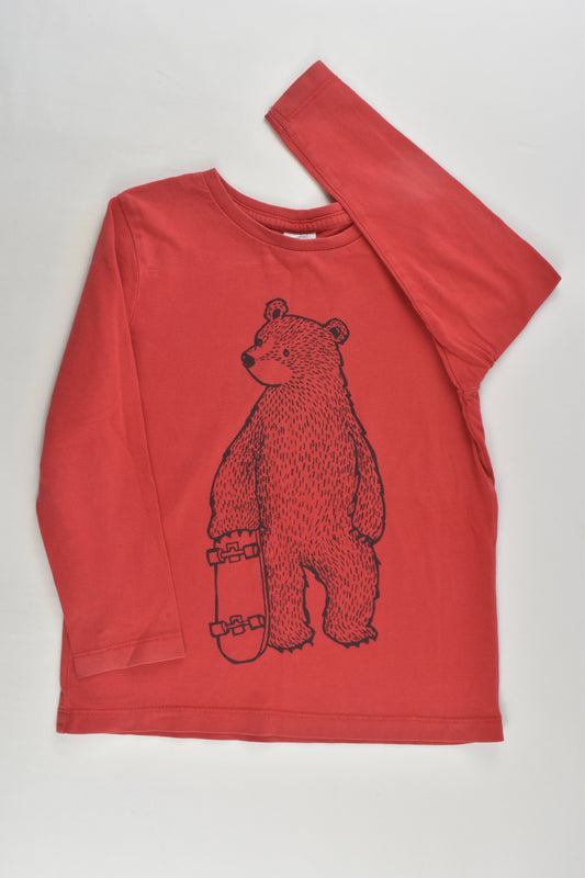 Target Size 4 Bear and Skateboard Top