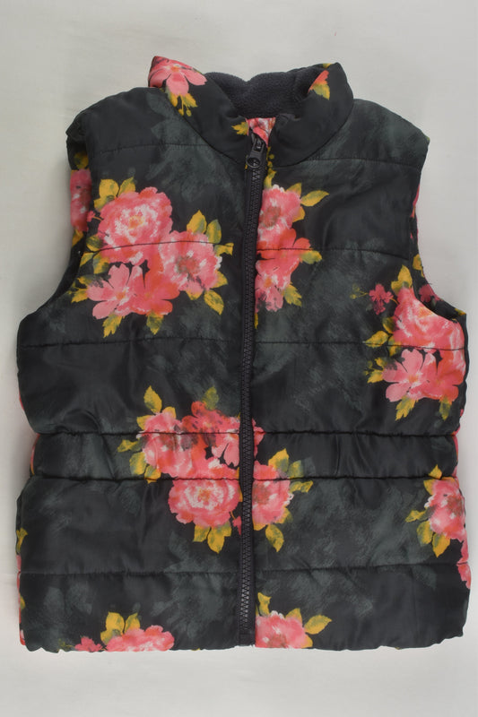 Target Size 4 Floral Puffer Vest
