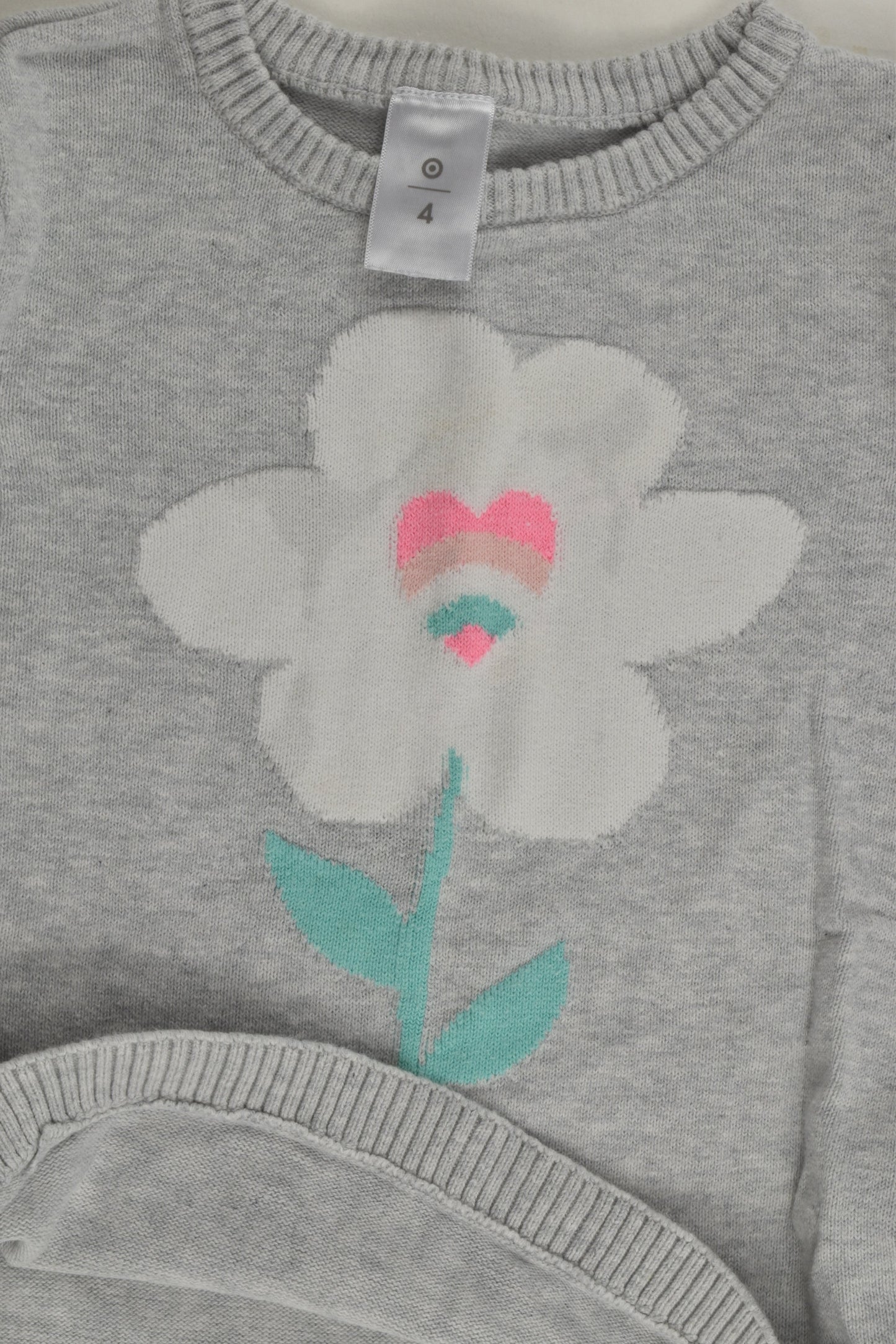 Target Size 4 Flower Knit Jumper