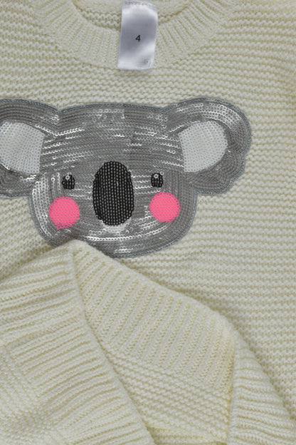 Target Size 4 Knit Koala Jumper