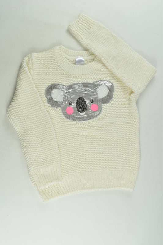 Target Size 4 Knit Koala Jumper