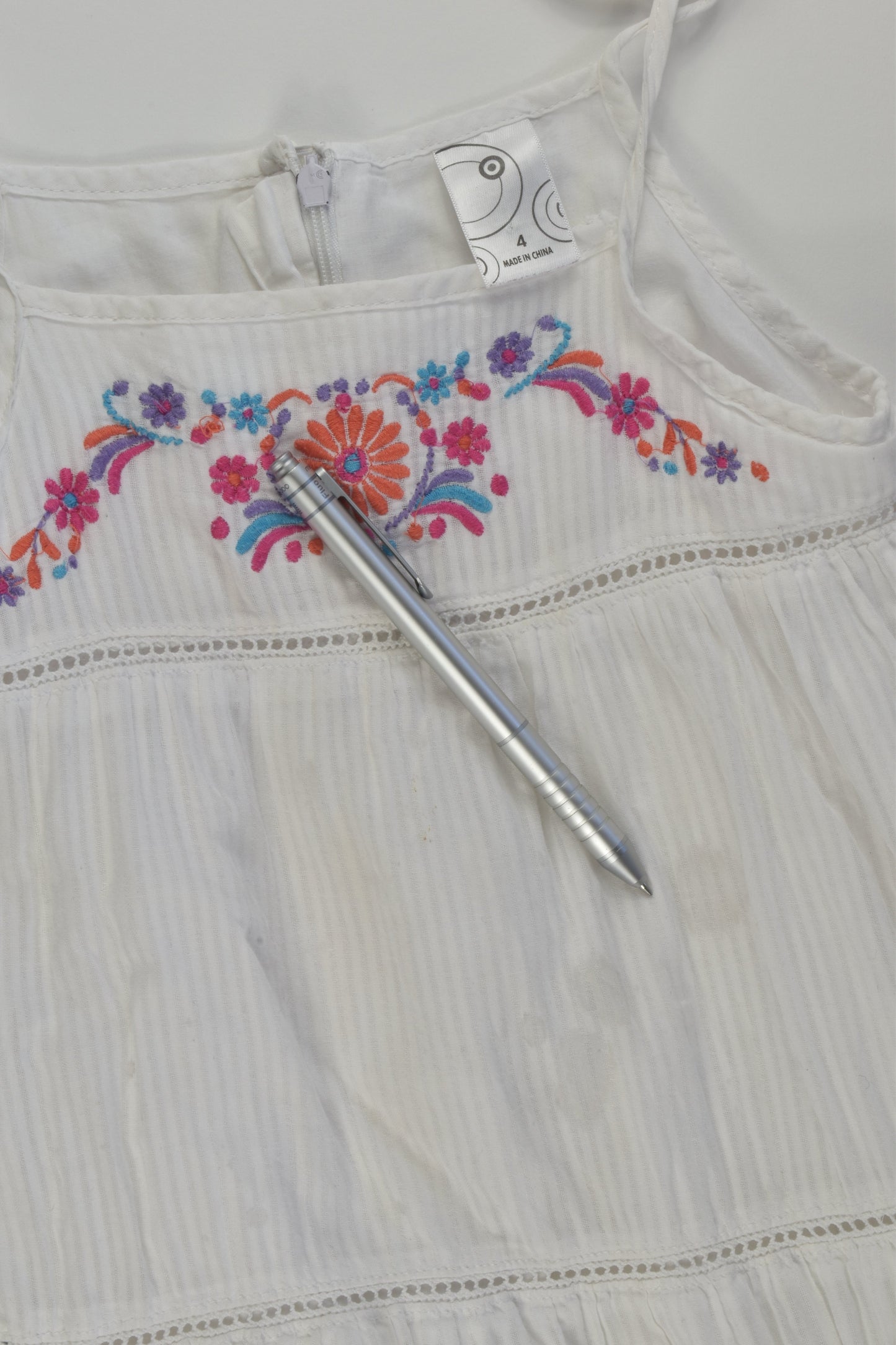 Target Size 4 Lined Embroidery Dress