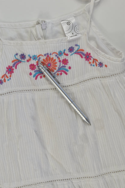 Target Size 4 Lined Embroidery Dress