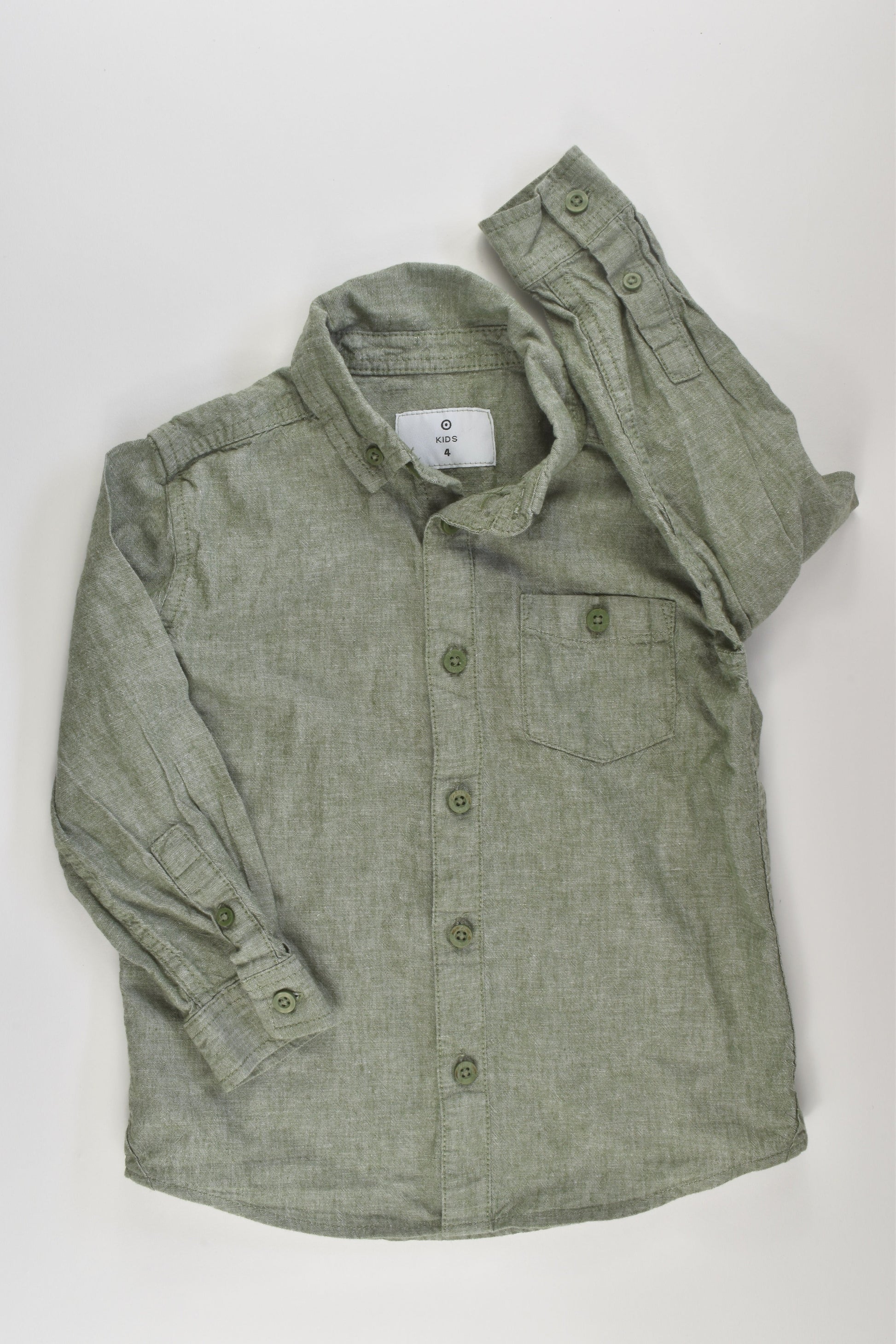 Target Size 4 Linen Blend Shirt