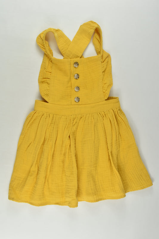 Target Size 4 Mustard Muslin Dress