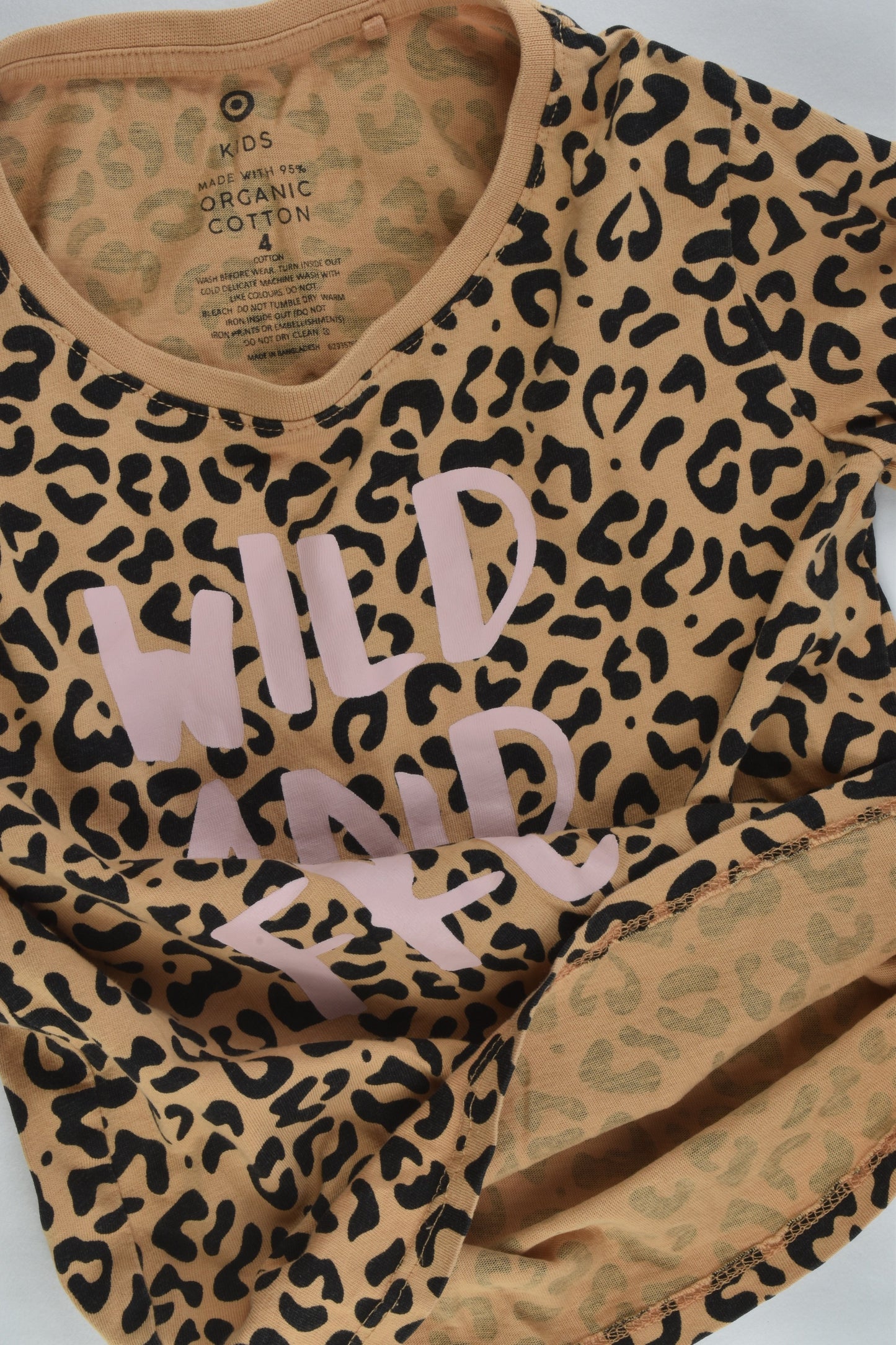 Target Size 4 Organic 'Wild and Free' Top