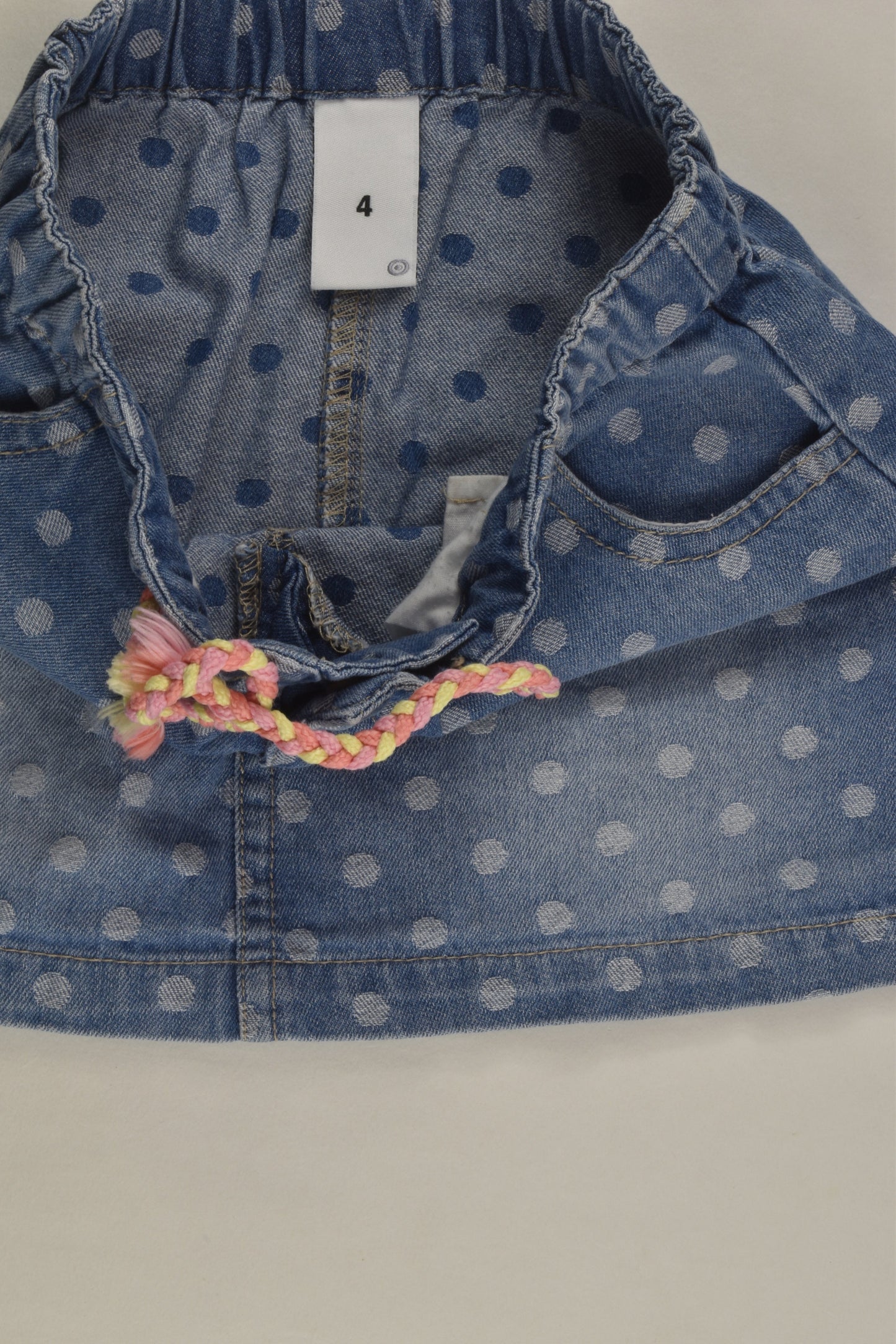 Target Size 4 Polka Dots Denim Skirt