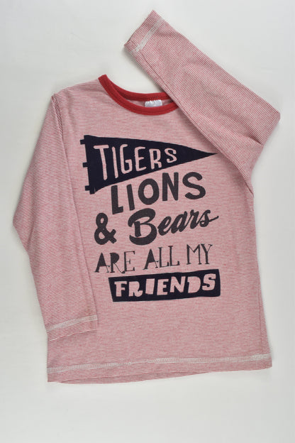 Target Size 4 'Tigers, Lions & Bears Are All My Friends' Top