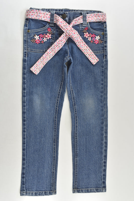 Target Size 5 Floral Embroidery Denim Pants