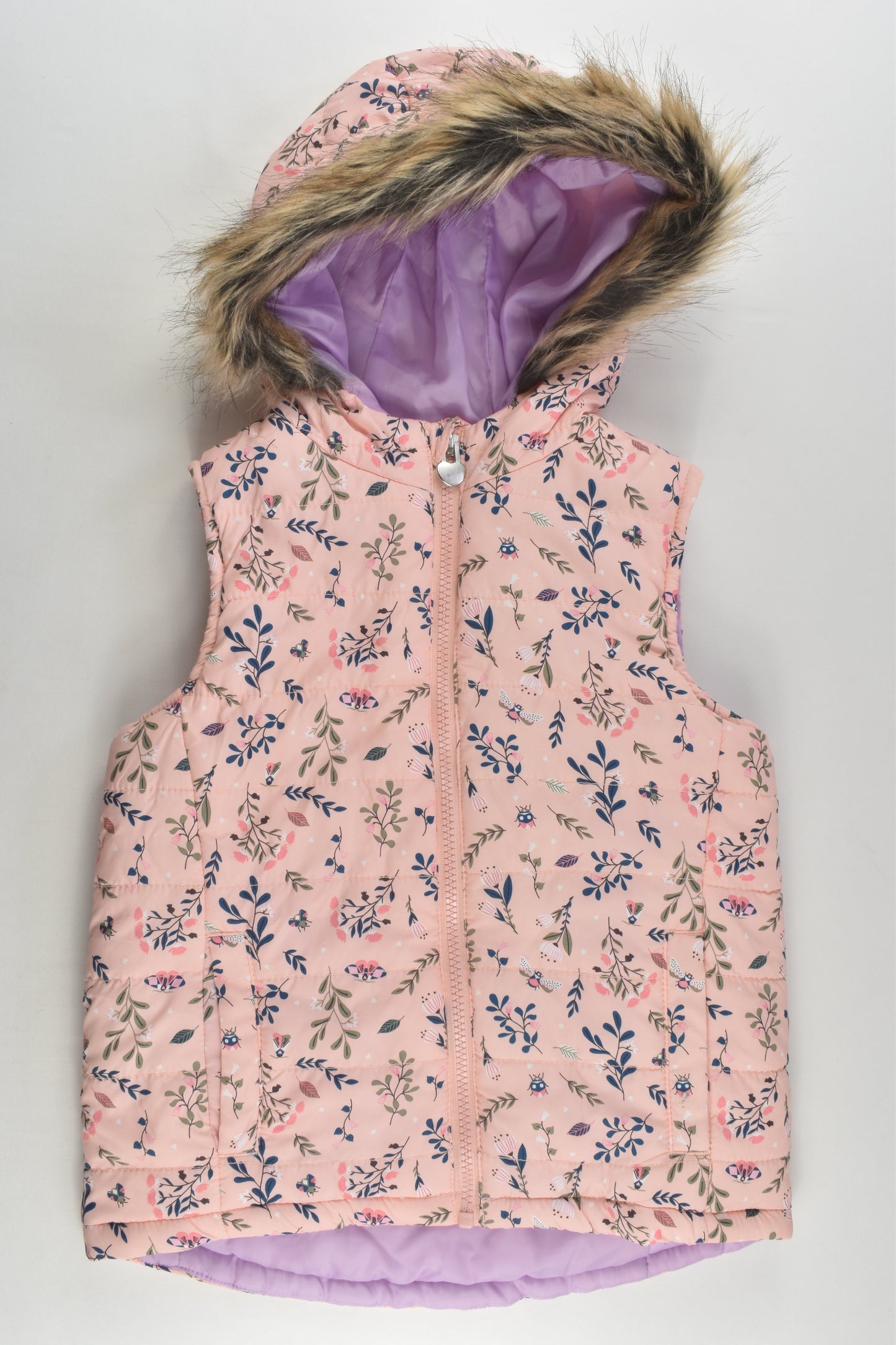 Target Size 5 Floral Puffer Vest