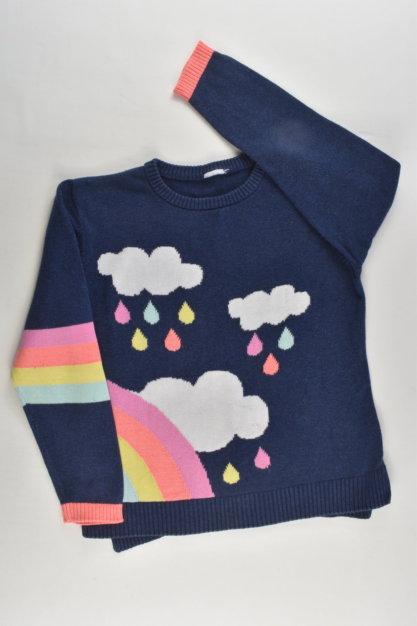 Target Size 5 Rainbow Knit Jumper