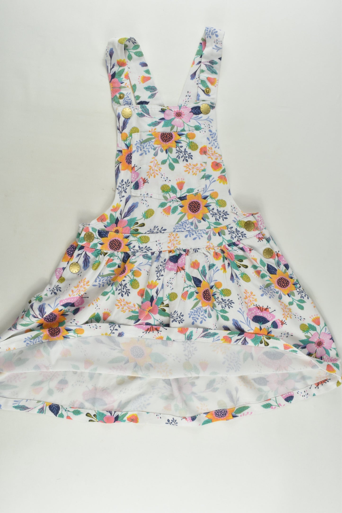 Target Size 6 Floral Viscose Pinafore Dress