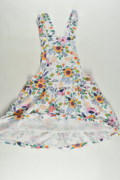 Target Size 6 Floral Viscose Pinafore Dress