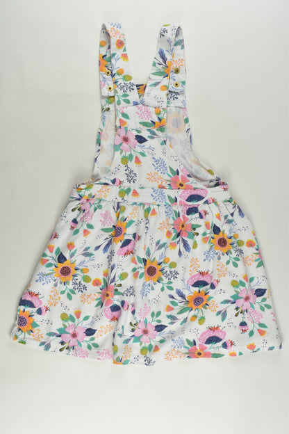 Target Size 6 Floral Viscose Pinafore Dress