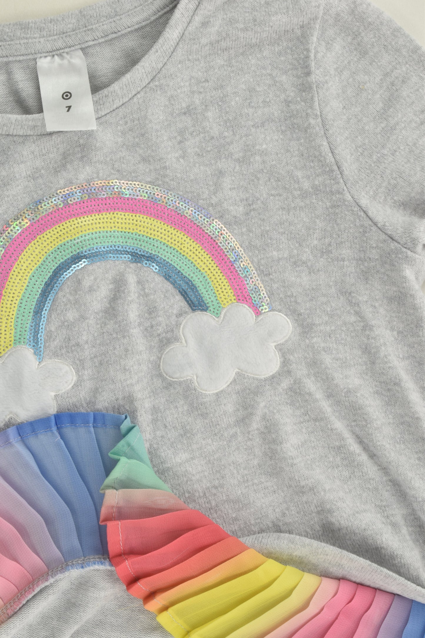 Target Size 7 Rainbow Knit Jumper
