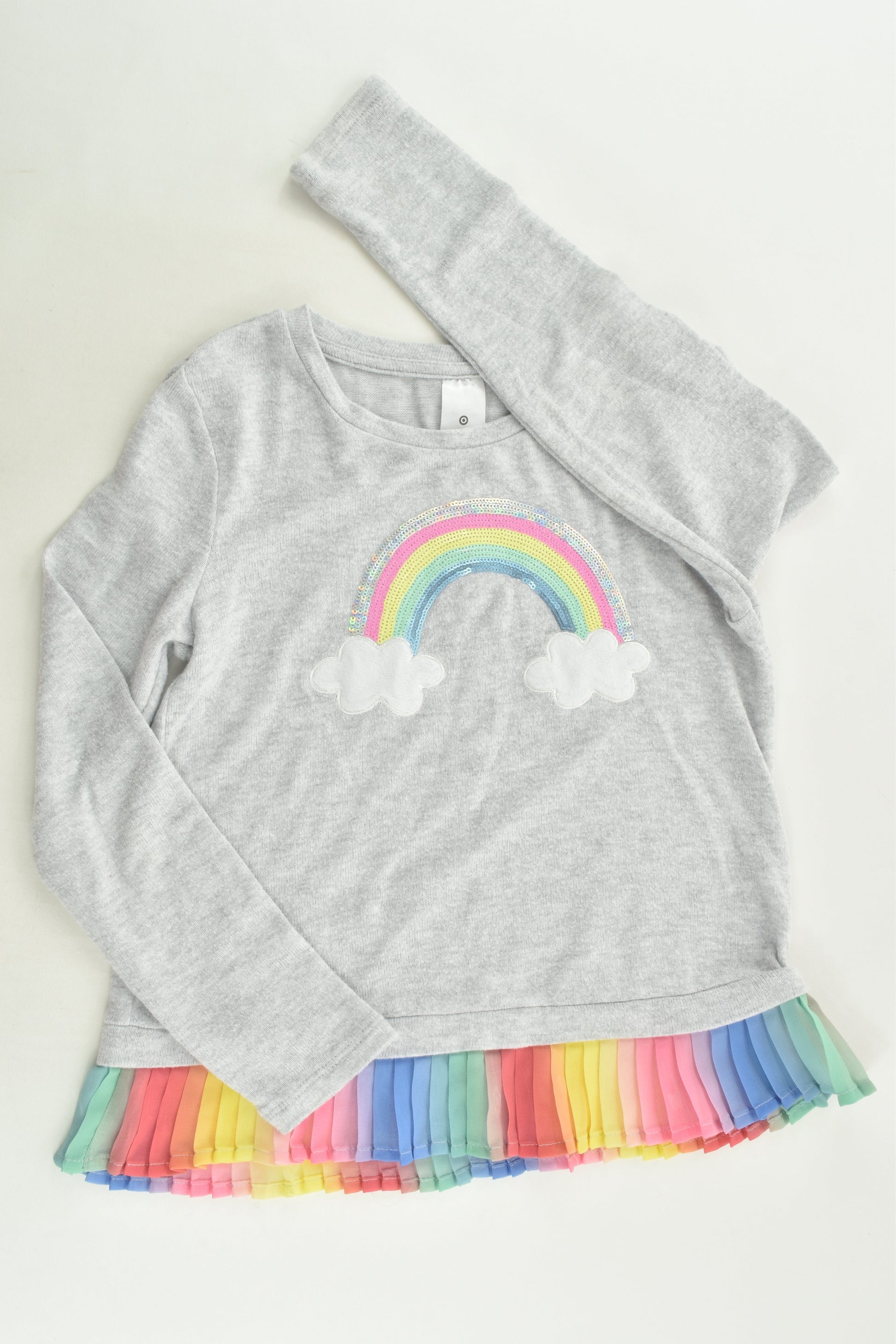 Target Size 7 Rainbow Knit Jumper