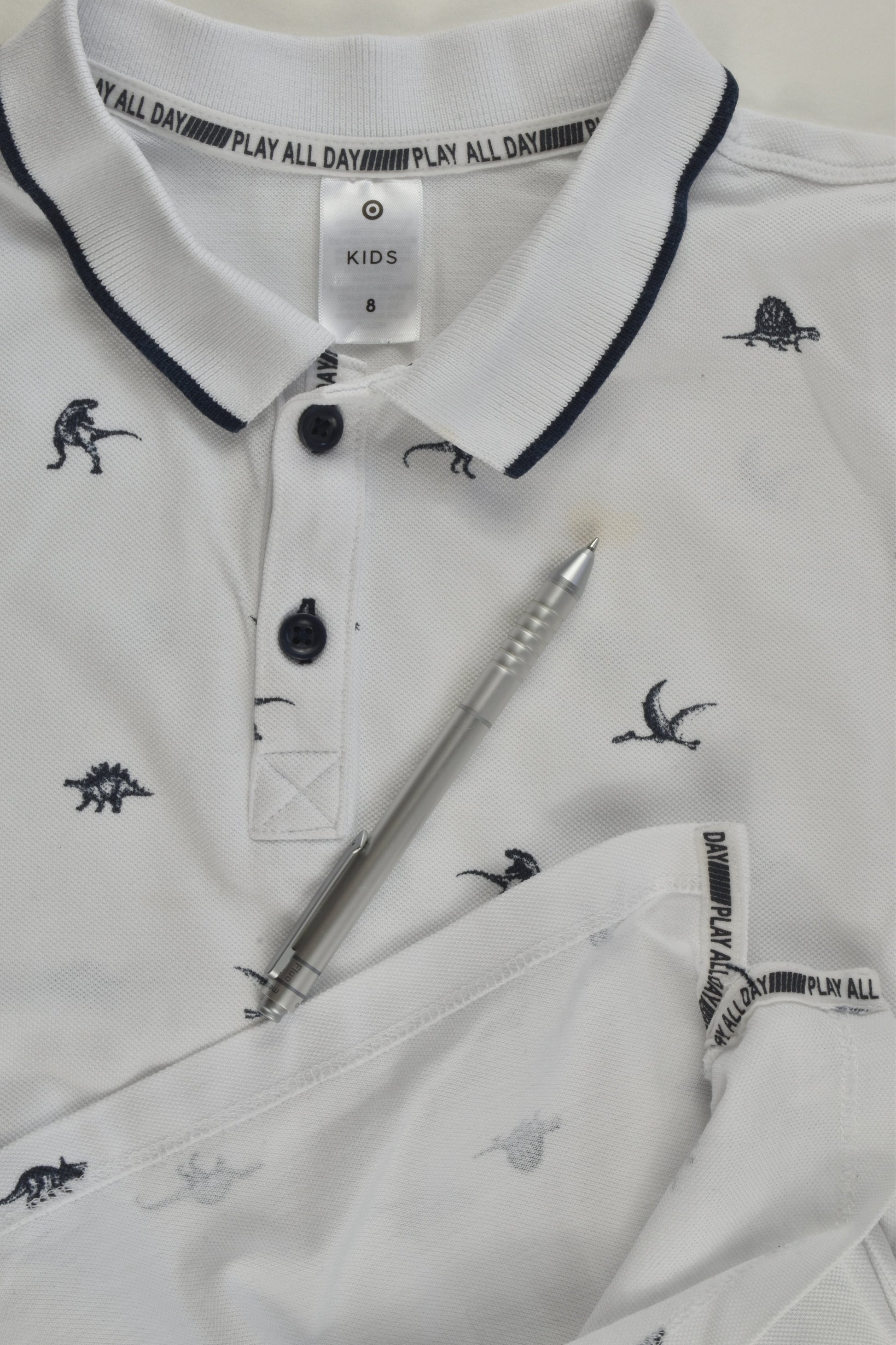 Target Size 8 Dinosaur Polo Shirt