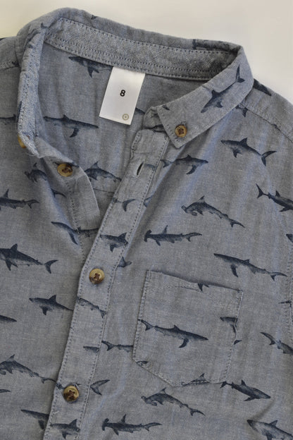 Target Size 8 Sharks Collared Shirt