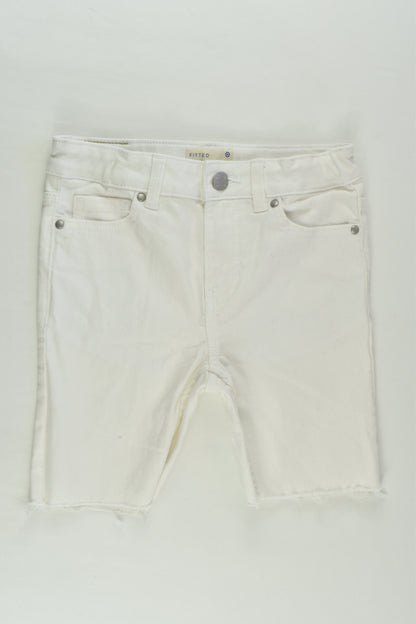Target Size 8 Stretchy White Denim Shorts