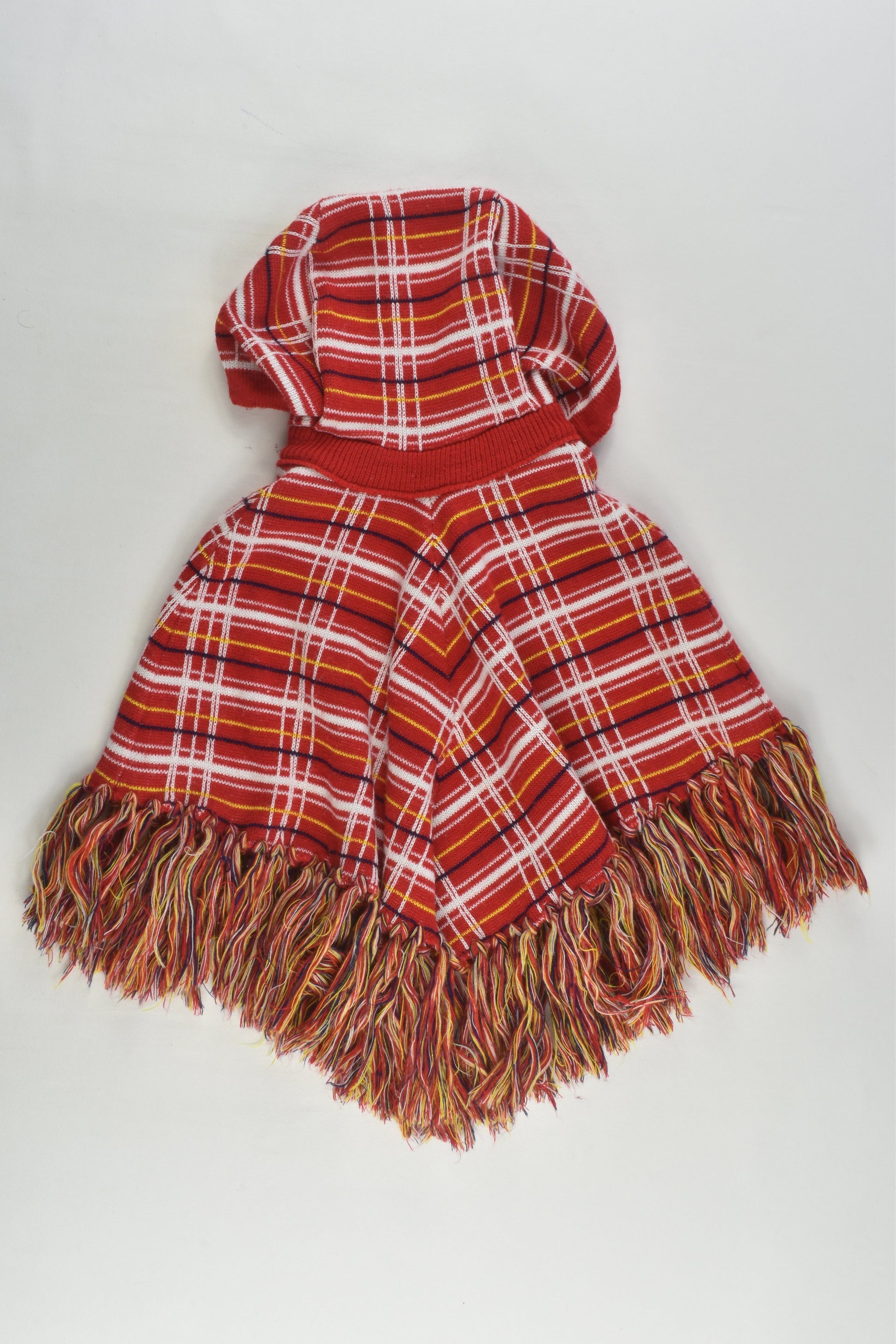 Team'ettes Size 1 Checked Vintage Poncho