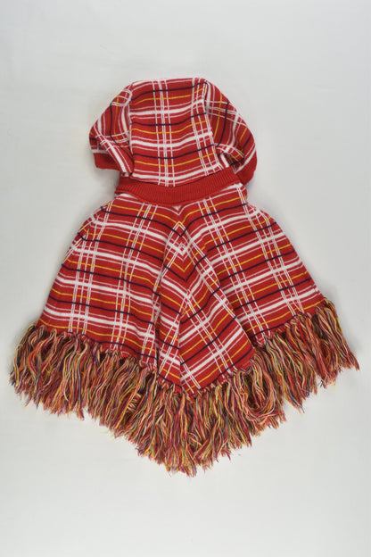 Team'ettes Size 1 Checked Vintage Poncho