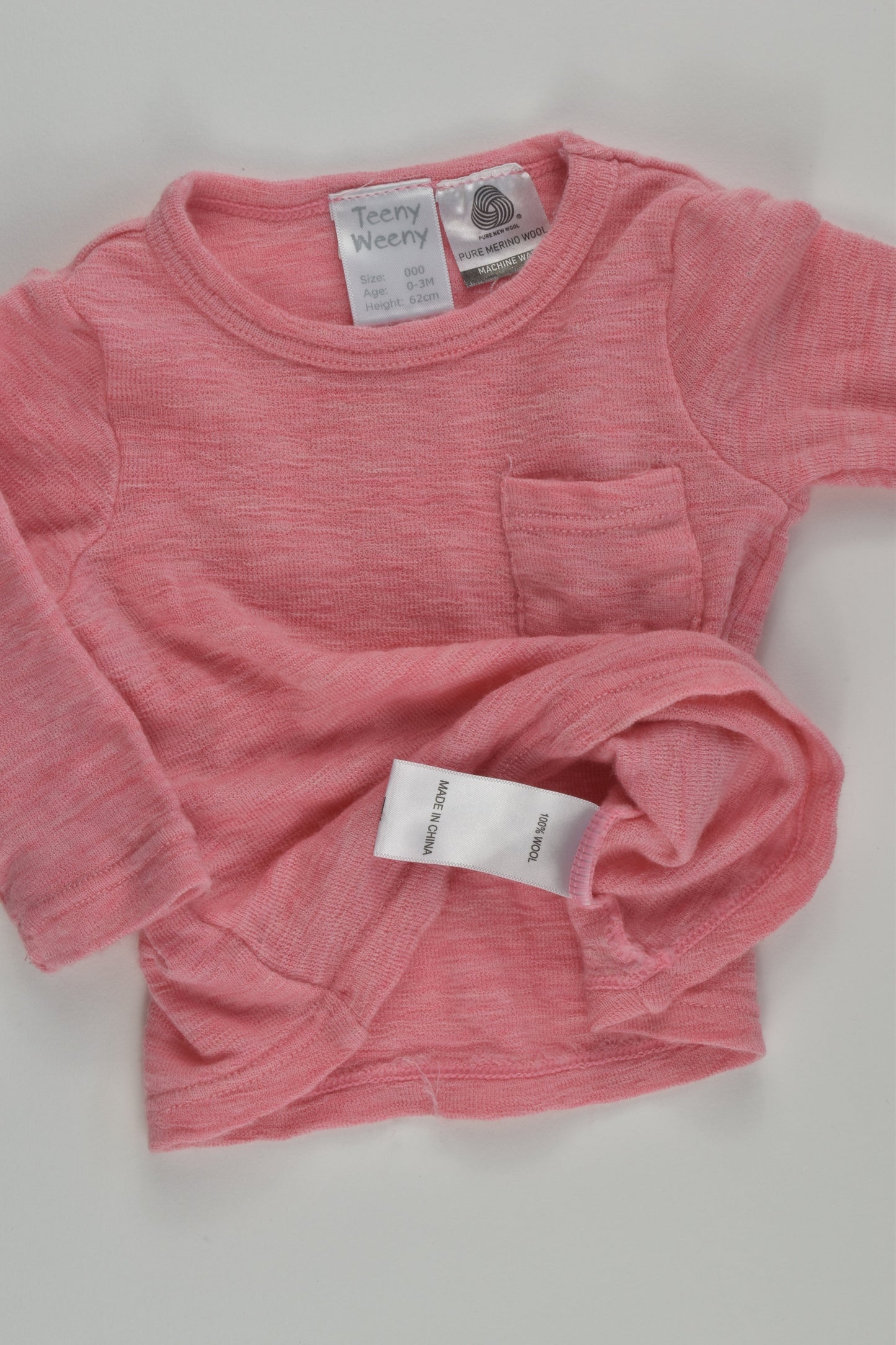 Teeny Weeny Size 000 Merino Wool Top